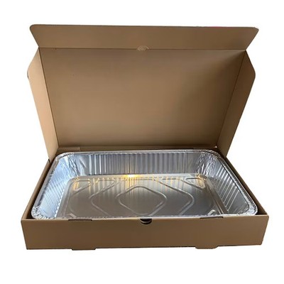 Darling Foodservice E Flute 11 x 13 x 3.25 Catering Box - 25 / CS