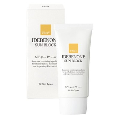 UltraV Idebenone Sun Block SPF50+ PA++++ 50ml Face Sunscreen Anti Aging K Beauty