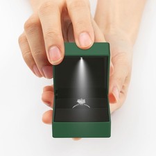 LED Ring Earring Box for Proposal, Wedding, Engagement Luxury Jewelry Gift Box