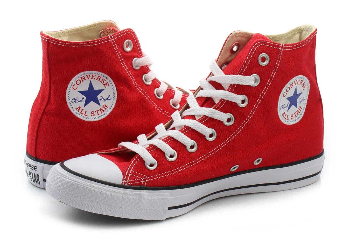 Scarpe Converse All Star Hi Alte Uomo Donna Ragazzo Rosso Red 36 37 38 39 40 41