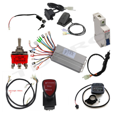 36v 800w Brushless Motor Speed Controller Kit Reverse EBike Electric Scooter ATV