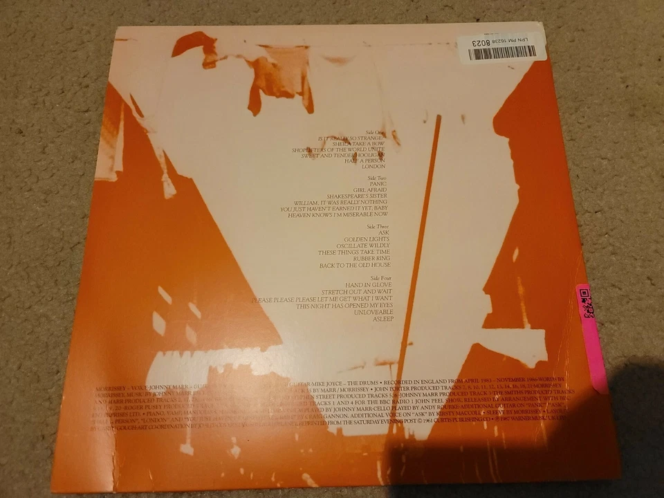 The Smiths 2 lp double louder than bombs gate sire original 1987 morrissey rare! Foto 3 de 4