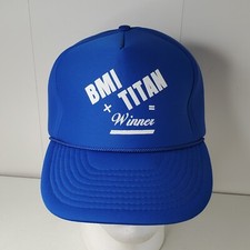 Vintage BMI Titan Winner Flooring Foam Trucker Snapback Hat Baseball Cap Rope