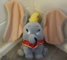 Walt Disney World Plush DUMBO Stuffed Animal with Yellow Hat 12-15" EXCELLENT