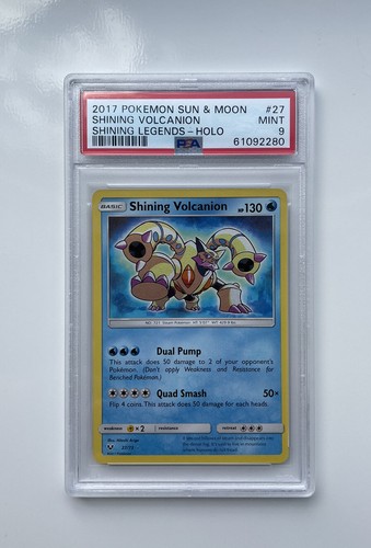 Shining Volcanion graded PSA 9 for sale on eBay