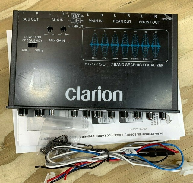 Equalizers Clarion EQS755 Car Equalizer Gift Tool for sale online eBay