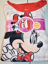 Disney Minnie Mouse Flannel Pajamas Size 6/6X Girl's