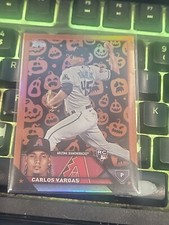 2023 Topps Update Carlos Vargas Rookie Jack O Lantern Pumpkin