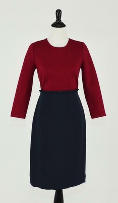 j crew burgundy dress