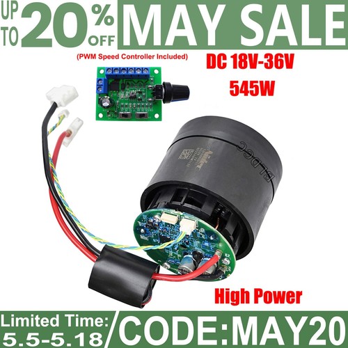 NIDEC 545W DC 29V PWM Control 72000r/min Compact Brushless Vacuum ...