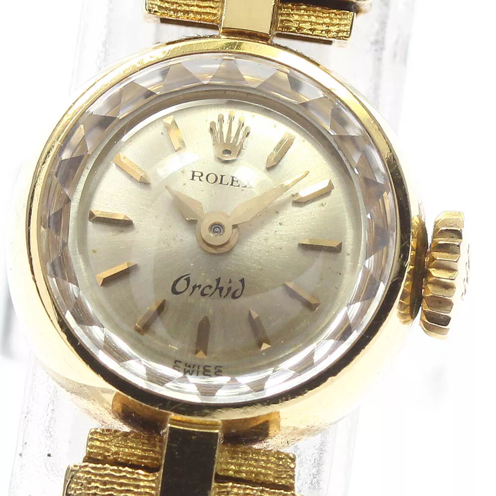 Rolex hot sale orchid 18k