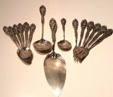 Besteck Set Kaffee Kuchen Silber 800 f&uuml;r 6 Personen
