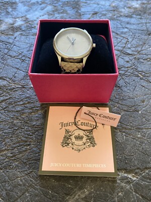 JUICY COUTURE Ladies Darby Cream Python Embossed Leather 