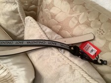 VALENTINO - LOVE - BLACK  logo Belt SIZE - LARGE NWT. AUTHENTIC 