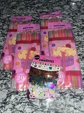 Treat Bags Cupcake Birthday Party Favor Sacks Cello Bags 80 Total Confetti