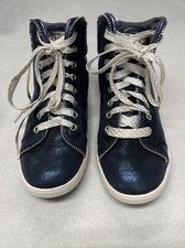 Skechers kids blue sparkle high top shoes size 3