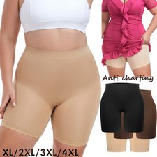 Plus Anti Chafing Shorts Women'd Unseamed Slip Shorts Under Dresses Body Shaper