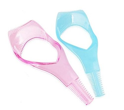 2Pcs Plastic Makeup Upper Lower Eye Lash Mascara Applicator Eyelash Brush wit...