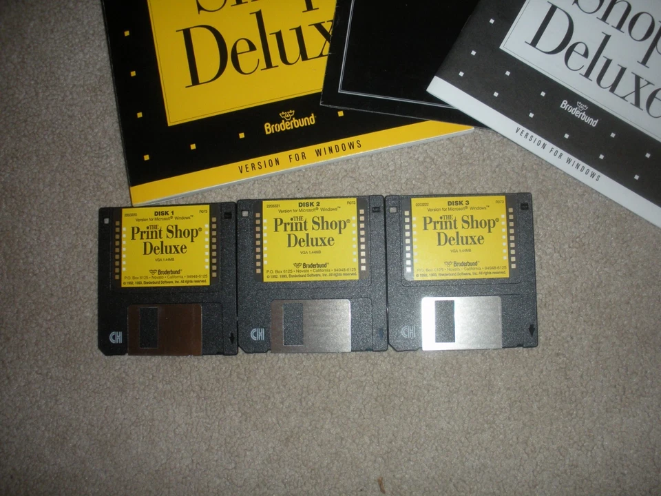 90s WINDOWS THE PRINT SHOP DELUXE BUSINESS COMIC CHARACTERS SOLD AS-IS. - Image 3 of 4