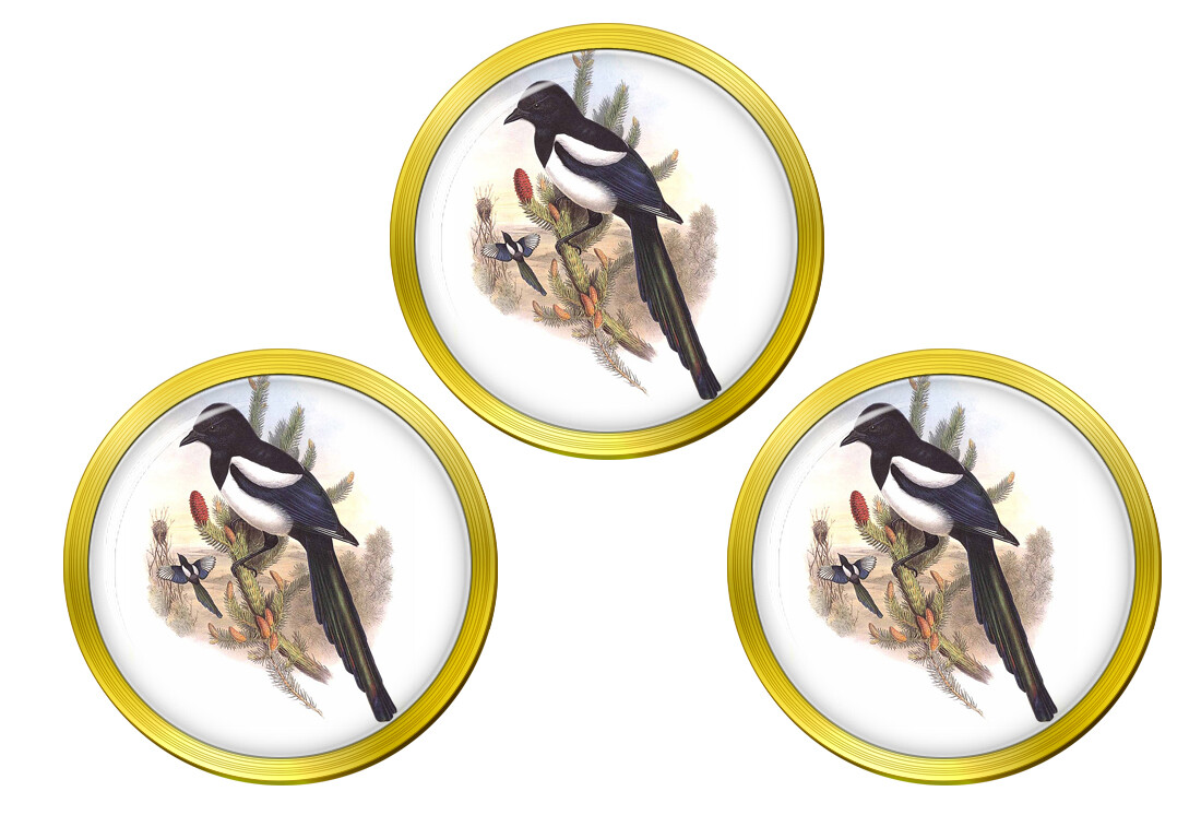 Magpie Golf Ball Markers