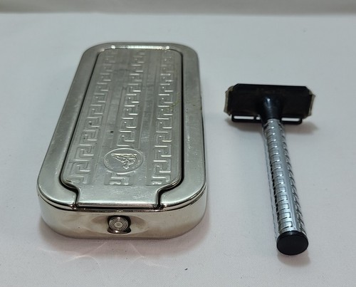 2 Razors Rolls Razor England 1927 & Wilkinson Sword British Double Edge Vintage
