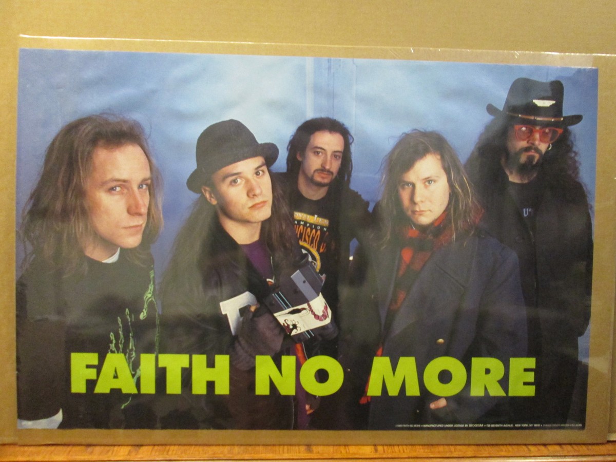 vintage 1990 Faith No More original rock band poster music artist