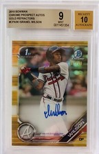 2019 Bowman Chrome Isranel Wilson 1st Bowman Auto Pure Gold #32/50 BGS Invest!