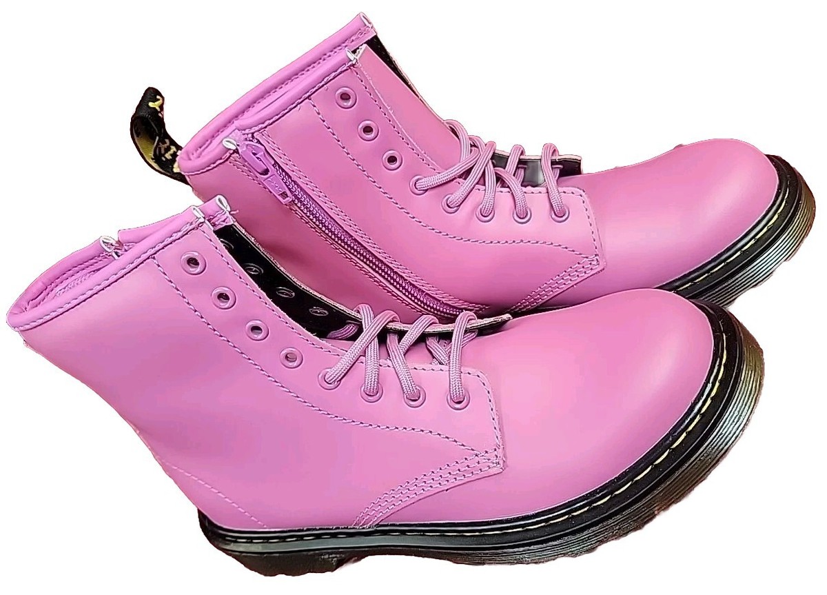 ローマピンク2本 NIB NEW Dr. Martens 1460 J Thrift Pink Girls Size MEN'S 3 WOMEN'S