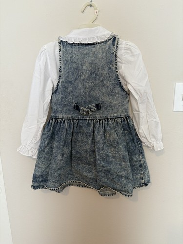 Vintage Kinder 90’s Jeanskleid und Bluse Größe 7/8 - Bild 2 von 5