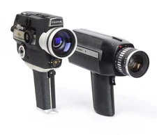 2x Movie Camera Set Eumig Viennette 5 Zoom Reflex Fujica Single 8 Z600 