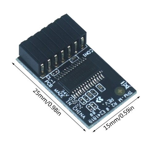 TPM R2.0 TPM 14-1 Pin Module for for Motherboards Data Transfer Secures - Afbeelding 8 van 8