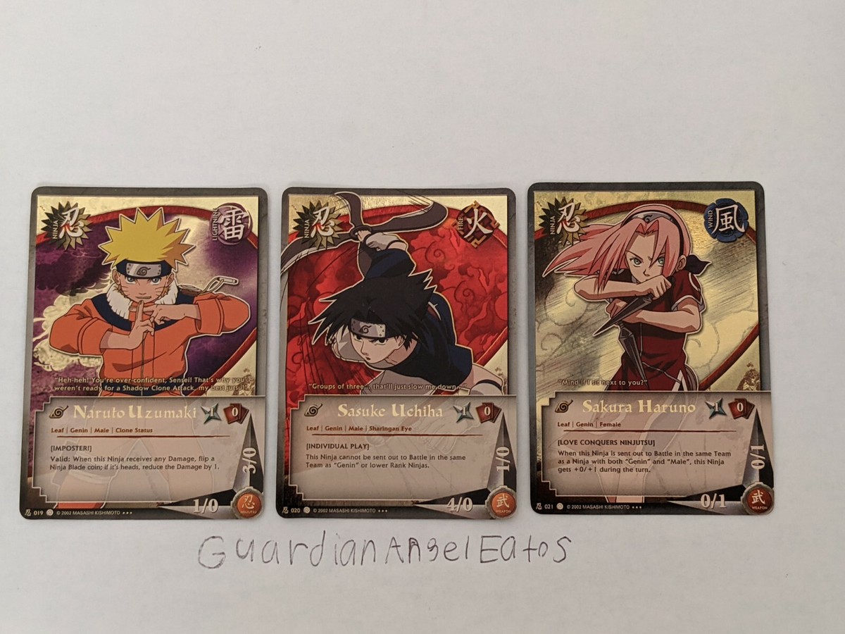 NARUTO ナルト トレーディングカード SASUKE SAKURA TCG CCG Naruto Sasuke Uchiha Sakura Haruno Set 1 Card set