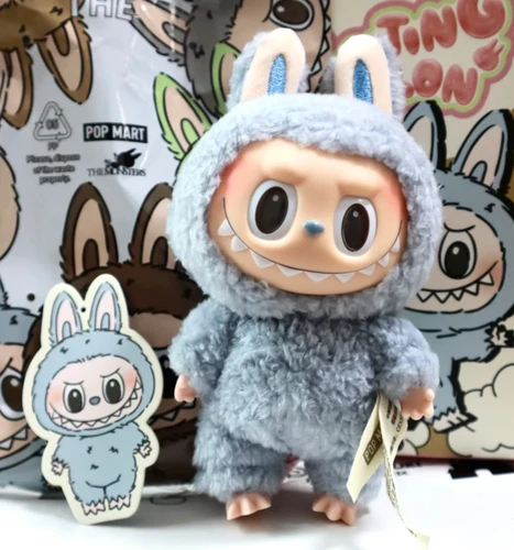 POP MART LABUBU-The Monster-Macaron-Plush Doll Figure Blind Box-Sea Salt Coconut - Picture 5 of 14