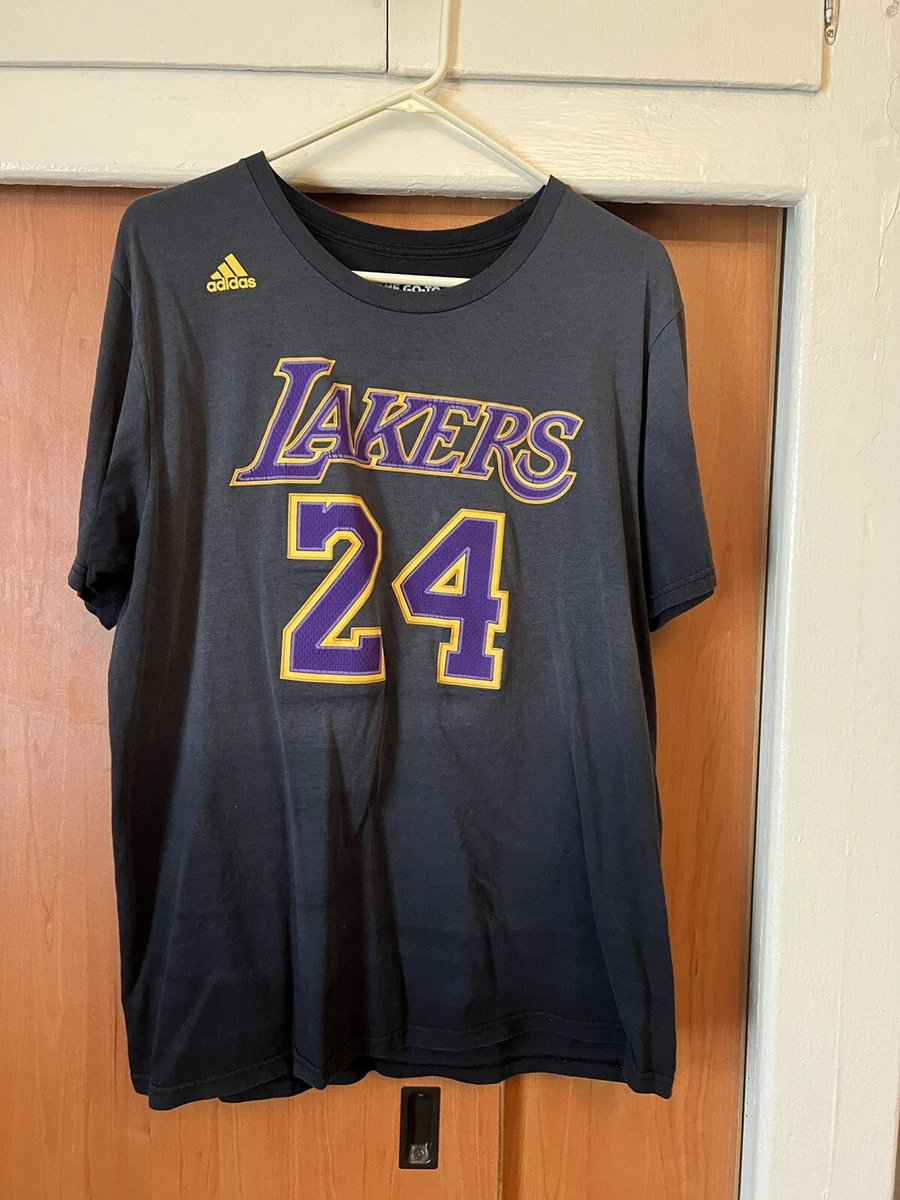 Vintage Adidas Kobe Bryant Lakers Jersey T shirt Incredible Fades One Of A Kind