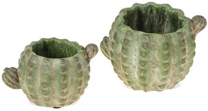 Pflanztopfe Kaktus Form Pflanzgefasse Kakteen Beton Topfe Grun 2 Grossen Ebay