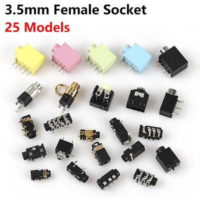 3,5mm Audio Mikrofon Buchse Mount Klinkenkupplung Für Video Und Stereo-Audio