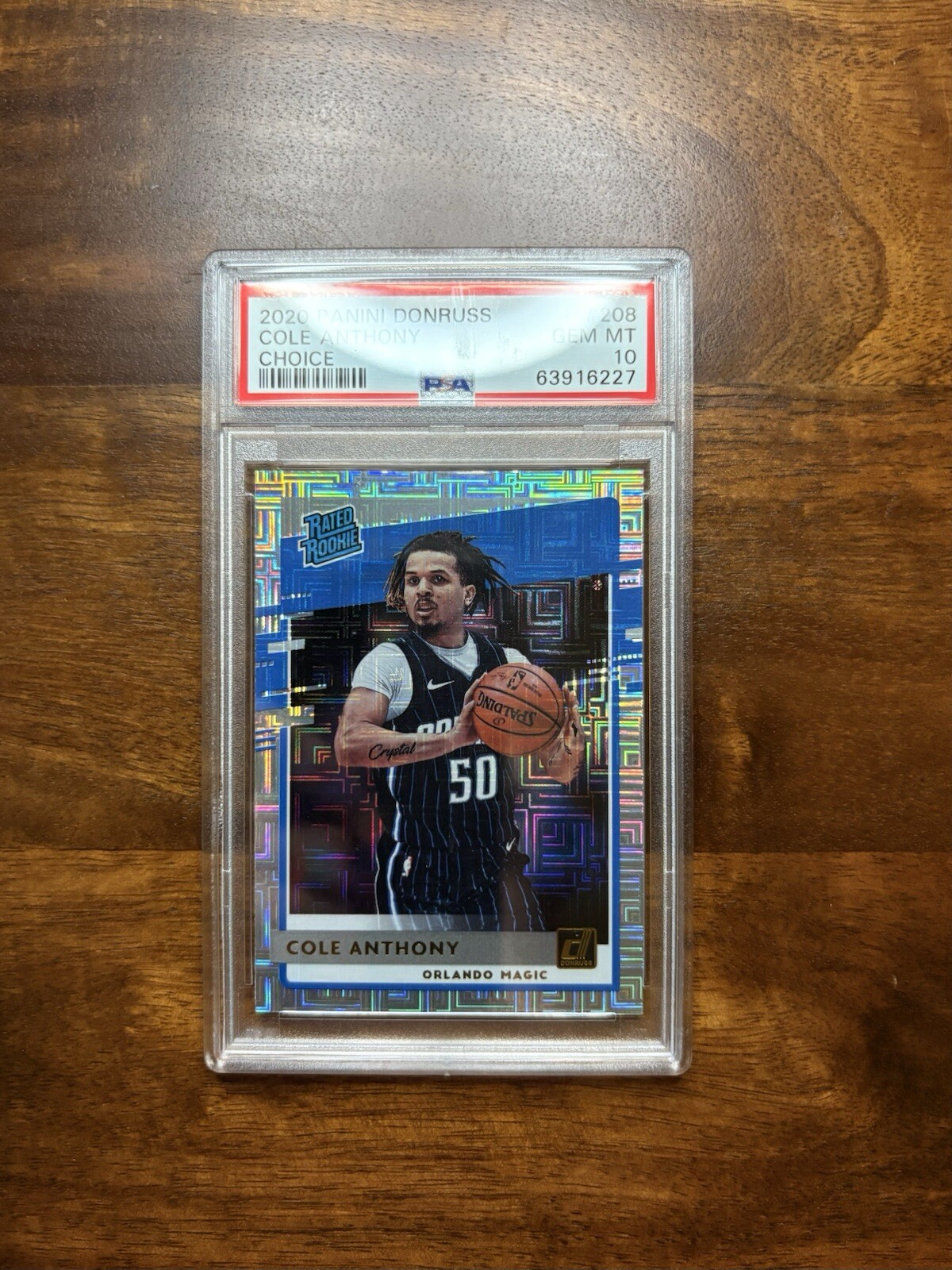 2020-21 Panini Donruss - Rated Rookies Choice #208 Cole Anthony (RC) PSA 10‼️