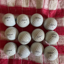 One Dozen Titleist Golf Balls Used, Various Models preowned