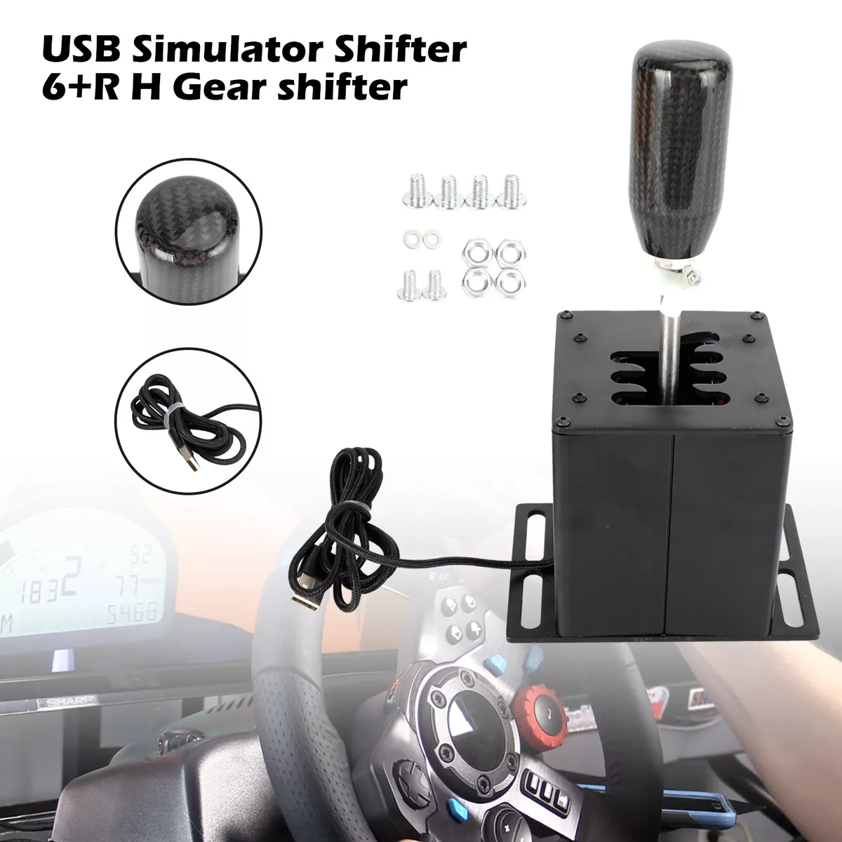 USB Simulator Shifter 7+R H Gear Shifter / 6+R H Gear Shifter For