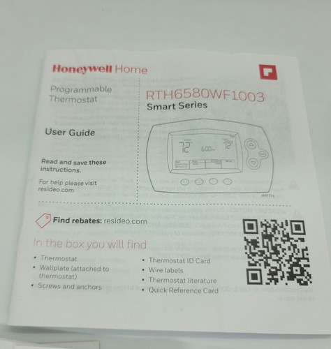 Honeywell Wi-Fi 7-Day Programmable Thermostat (RTH6580WF1003) - Picture 7 of 7