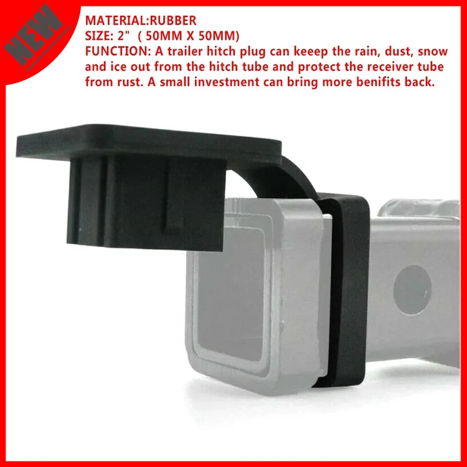 Cubierta de receptor de enganche de 2" tapa de enchufe de tubo de remolque inserto plano de 4 vías para BMW M3 Foto 2 de 4