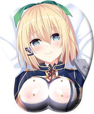 3D Anime Wrist Support Mousepad Silicone Breast Mouse Pads Soft Wrist Rest Carto