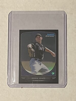 Derek Jones 2013 Bowman Chrome Mini Black Refractor Prospect #d /25 Rockies