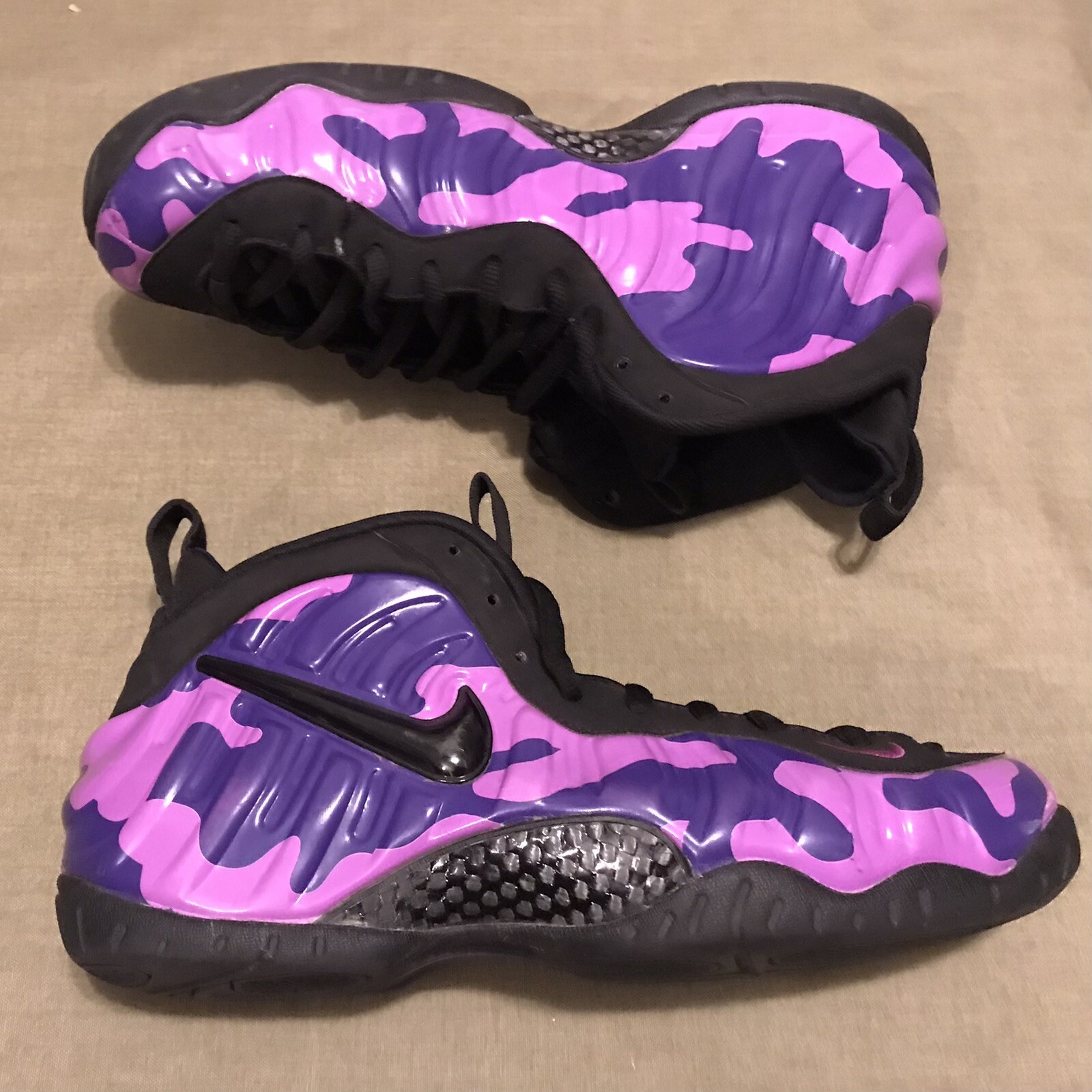 air foamposite pro purple camo