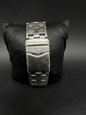 Men's Vintage 1990s EDDIE BAUER Classic Stainless with Blue Dial w