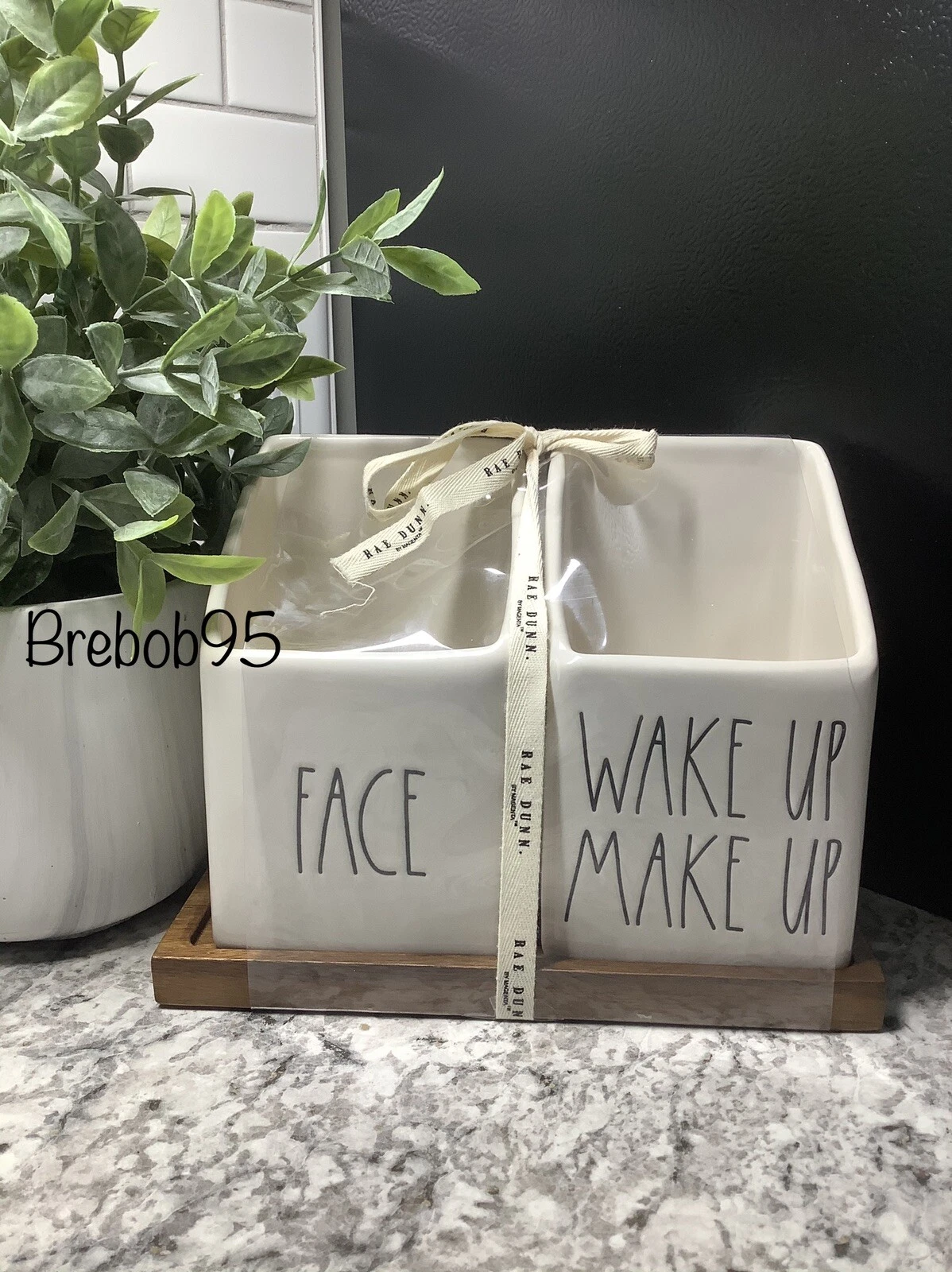 Rae Dunn: Make Up Wake Up Face Organizer