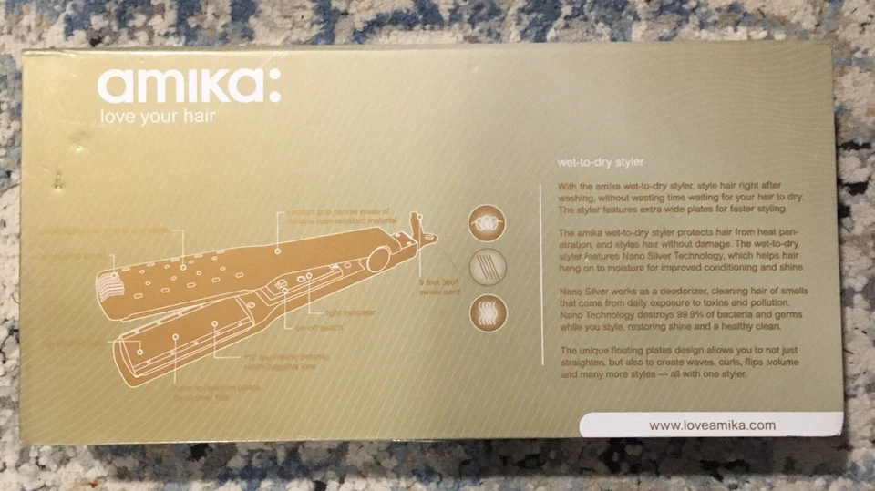 Plancha de pelo serie Gold para cabello húmedo y seco ☼ Foto 3 de 4