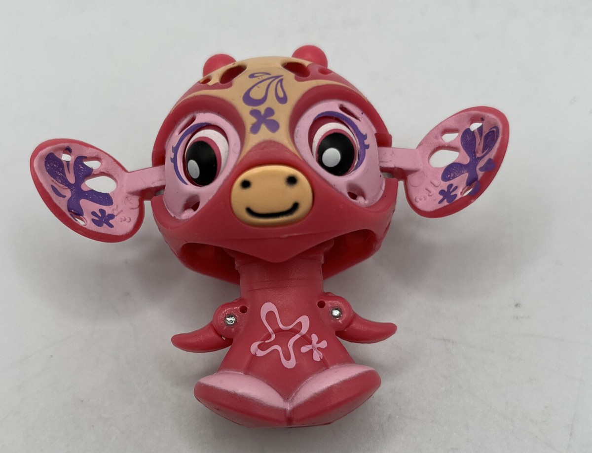 知育玩具 spring4 Zoobles Toys Giraffe Spring To Life Magnetic Push Button