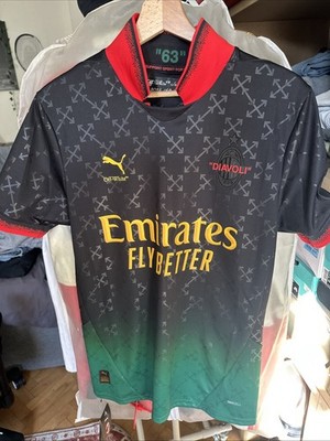 AC Milan OFF-WHITE Santi Jimenez Authentic Player Version Jersey Size S NEW