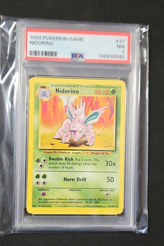 Nidorino graded PSA 7 for sale on eBay